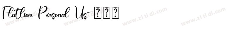 Flatlion Personal Us字体转换 Flatlion Personal Us字体转换